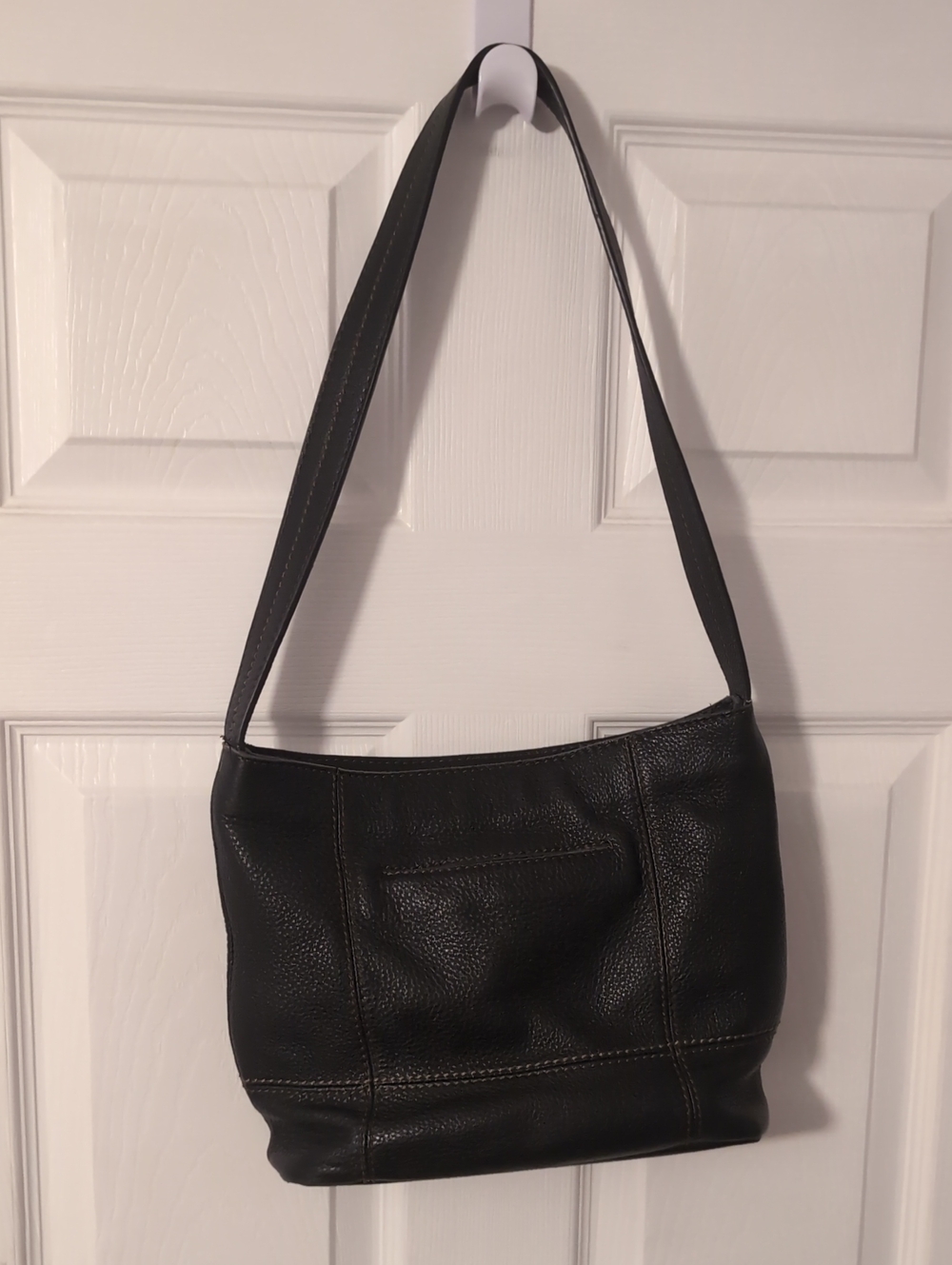 The Sak De Young Black Leather Hobo Shoulder Bag Purse